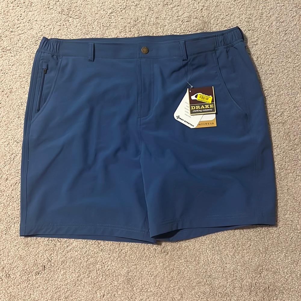 Drake Bamboo Active Short Blue Men’s XL NWT